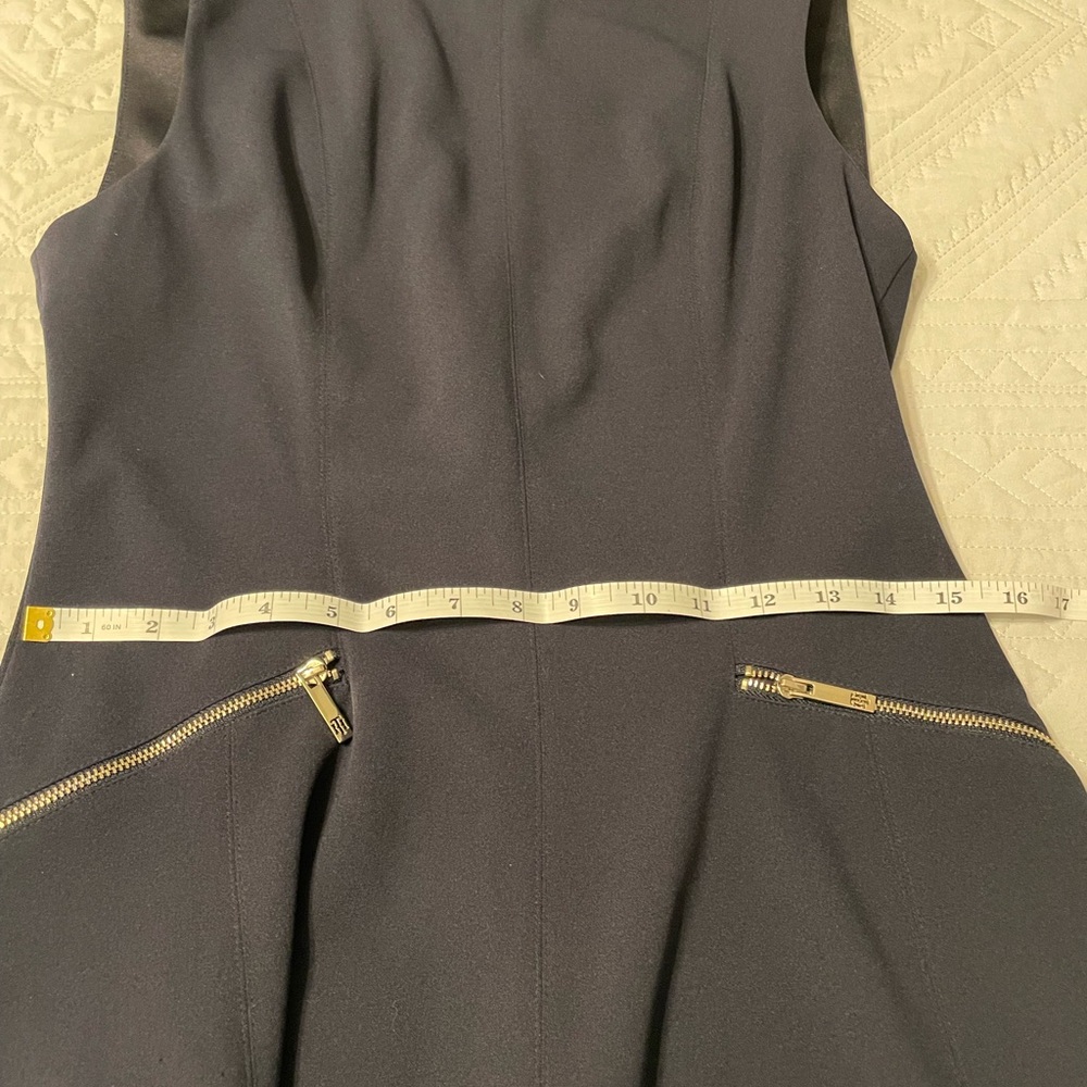 Tommy Hilfiger Navy Mini Dress with Zipper Accents - Picture 6 of 7